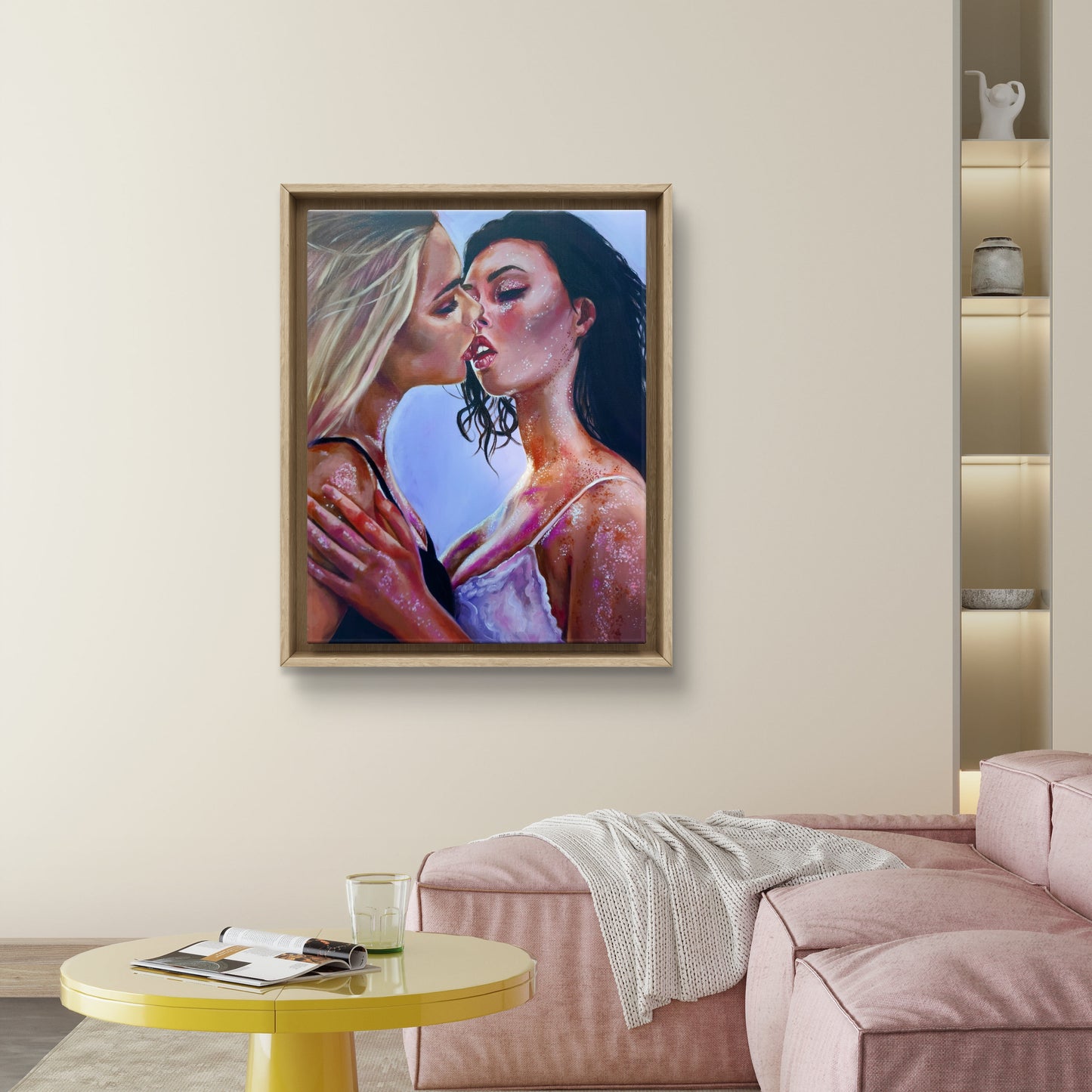 "A Kiss" Original Painting