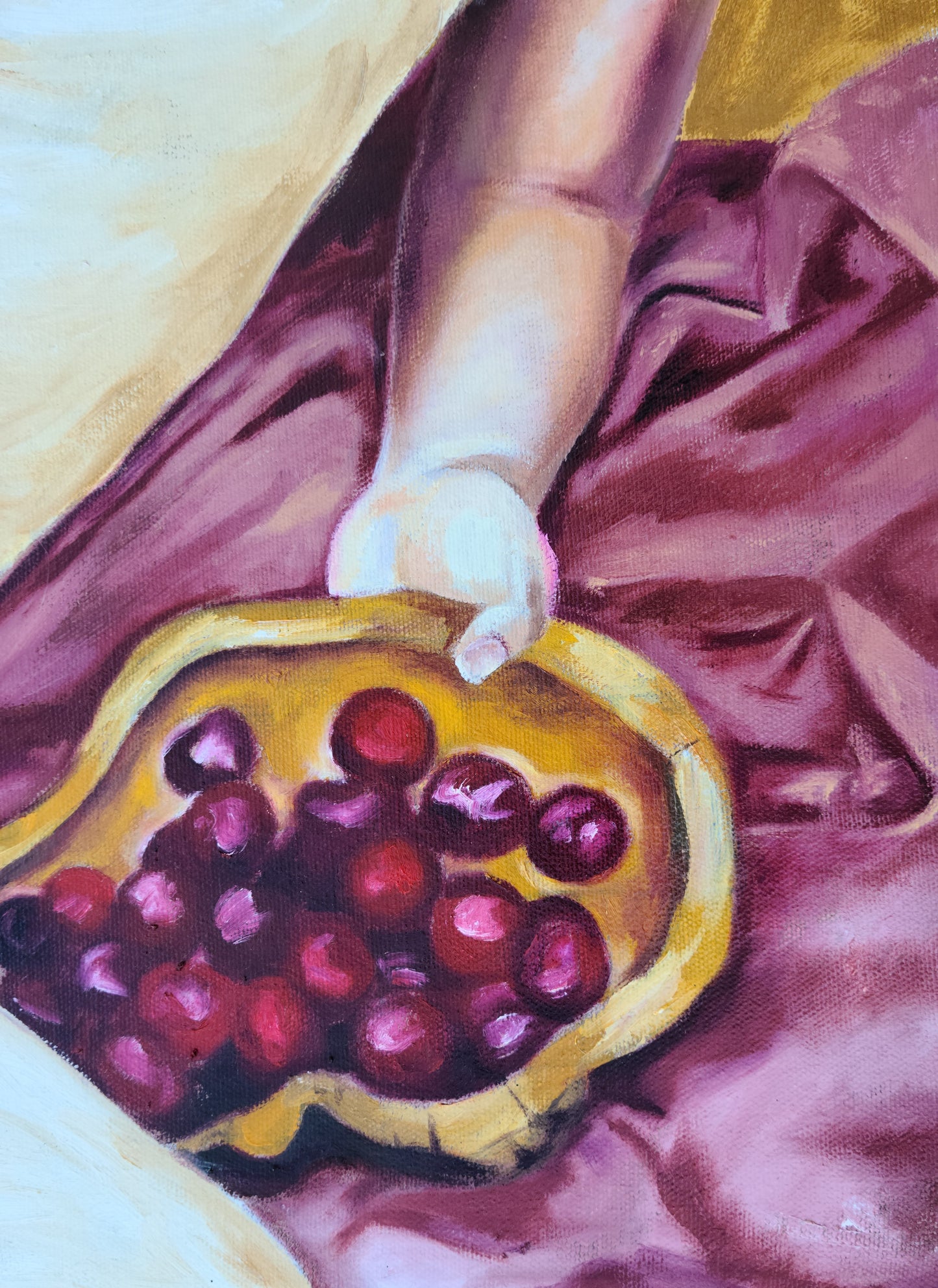 "Basket of Cherries" Original Painting