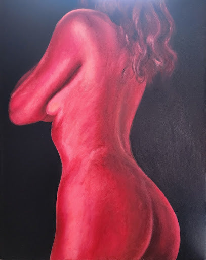 "Crimson Embrace" Original Painting