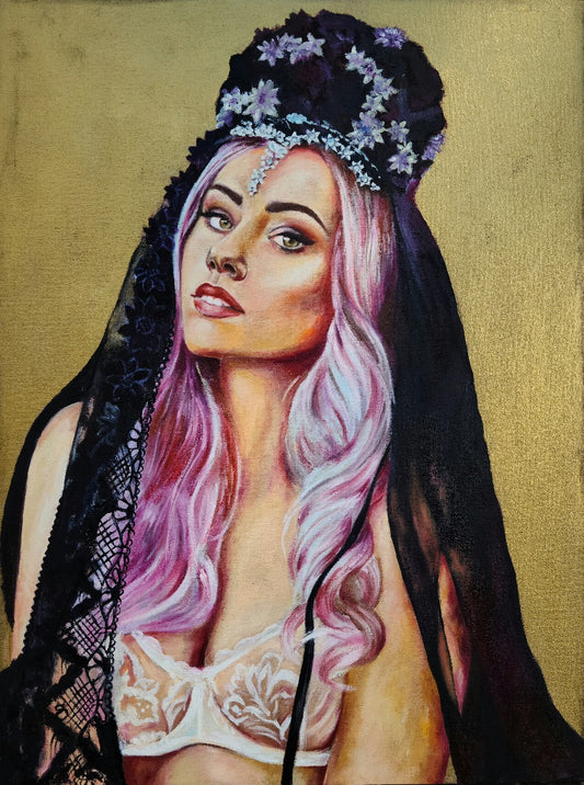 "Flower Crown" Original Painting