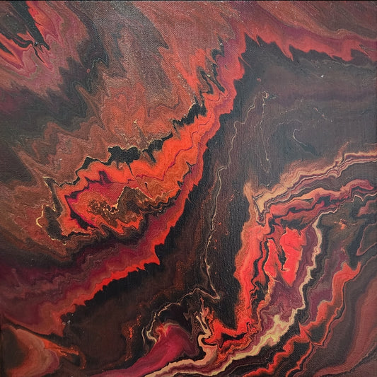 "Lava Flow #1" Original Painting