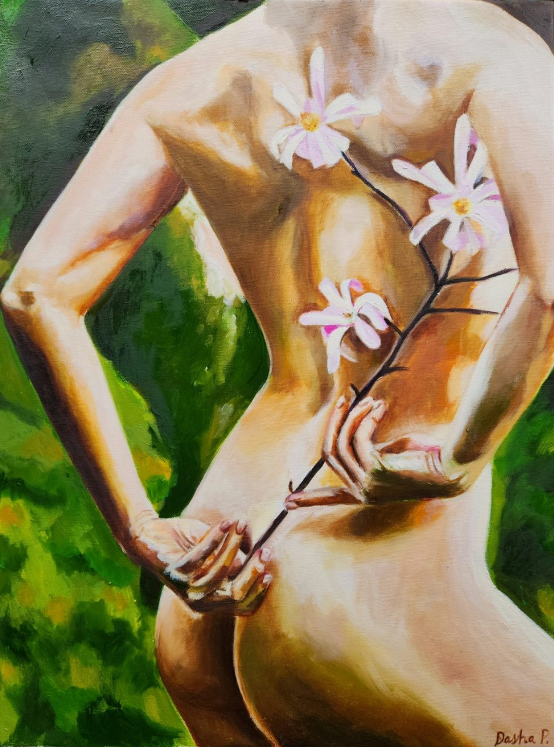 "Shooting Star Magnolia" Original Painting