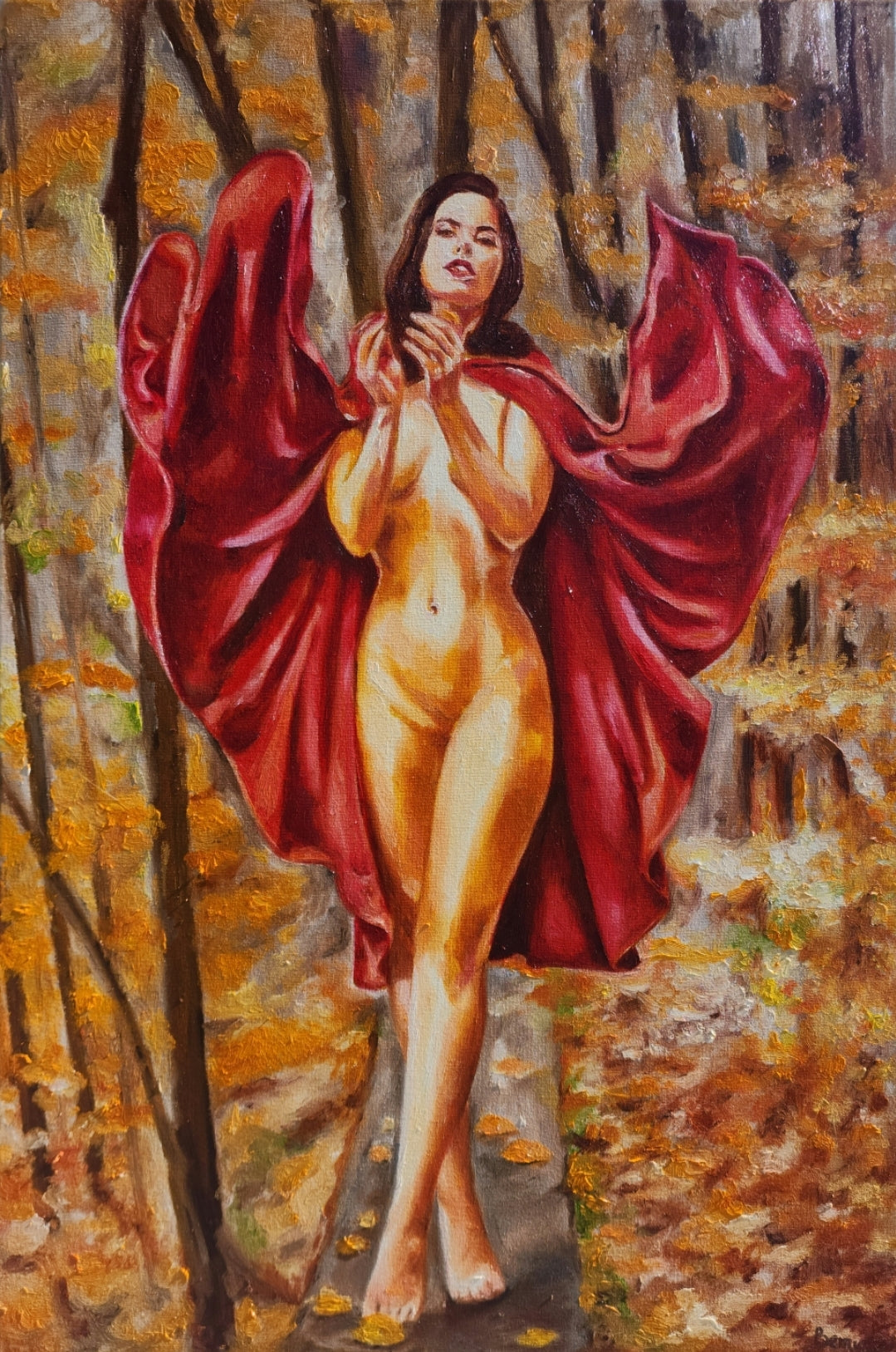 "Red Riding Hood" Original Painting