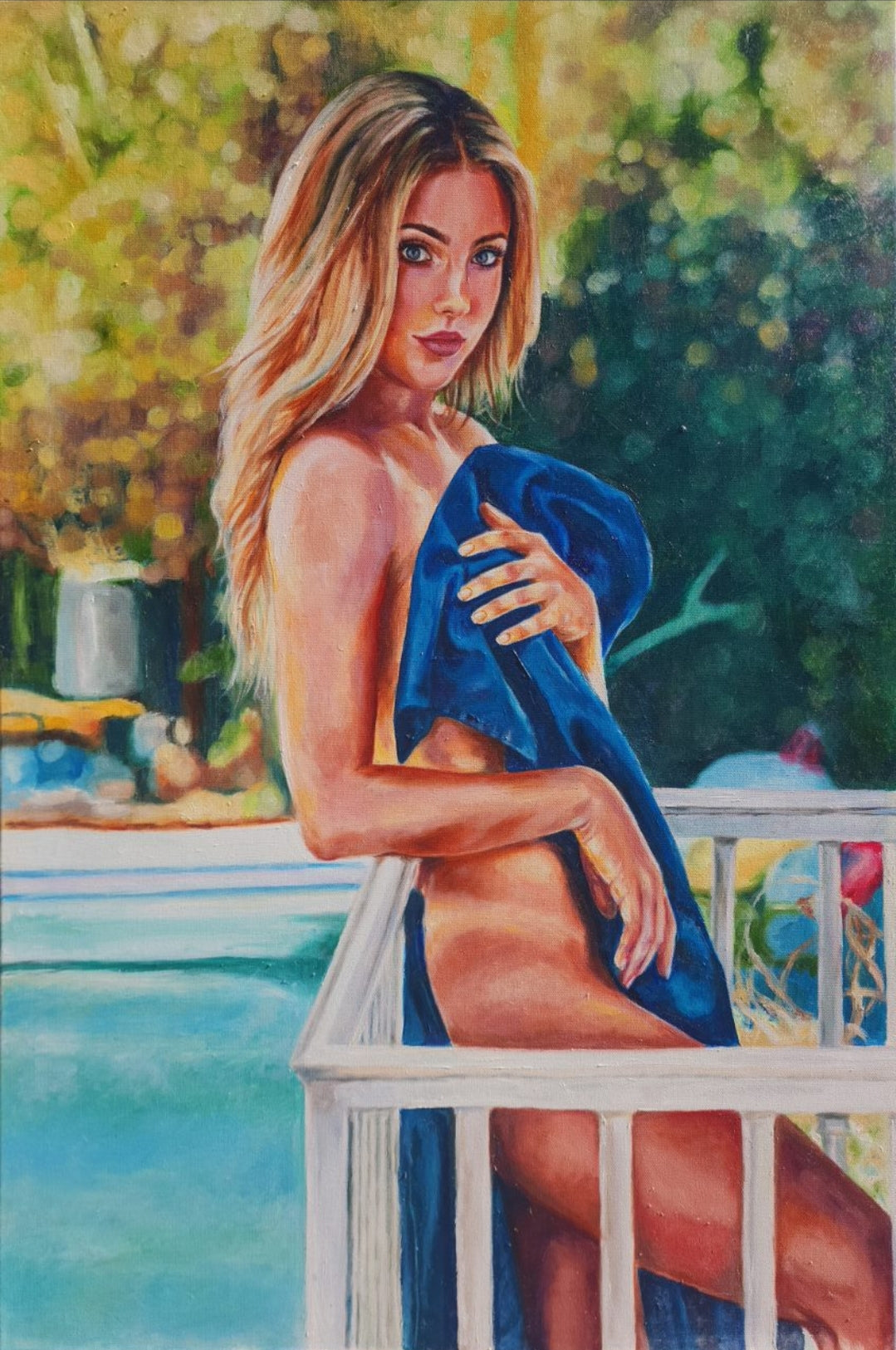 "Implied, painting of Charly Jordan" Original Painting