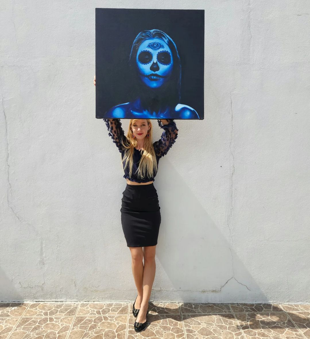 "Catrina Azul" Original Painting