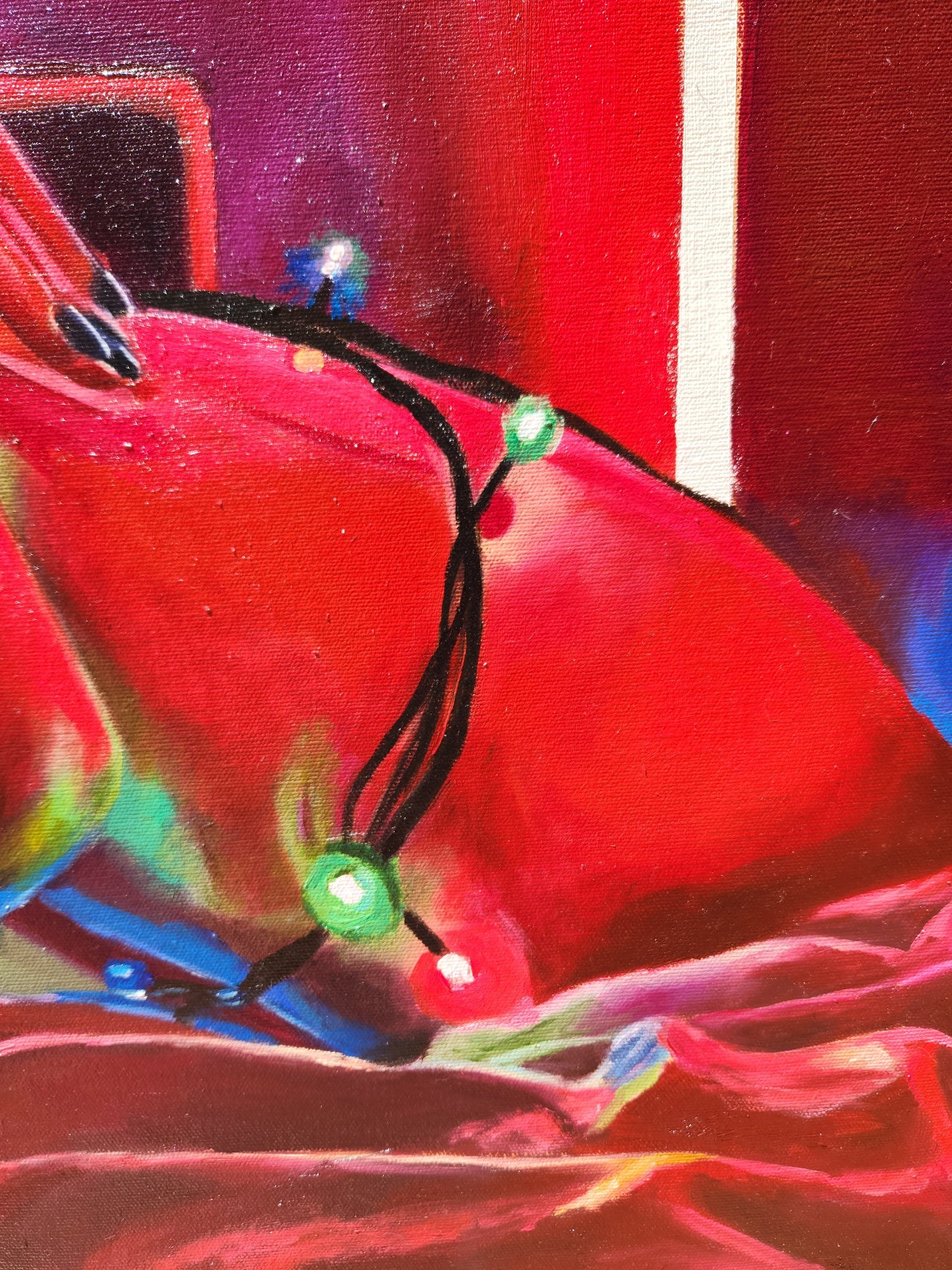 "Xxxmas lights" Original Painting