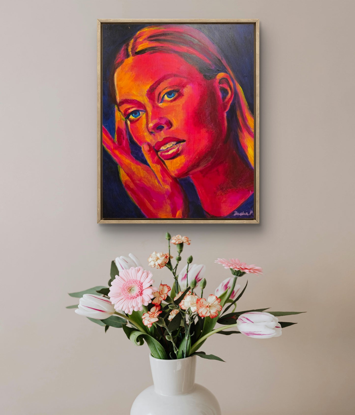 "Soft Gaze - Margot Robbie" Original Painting