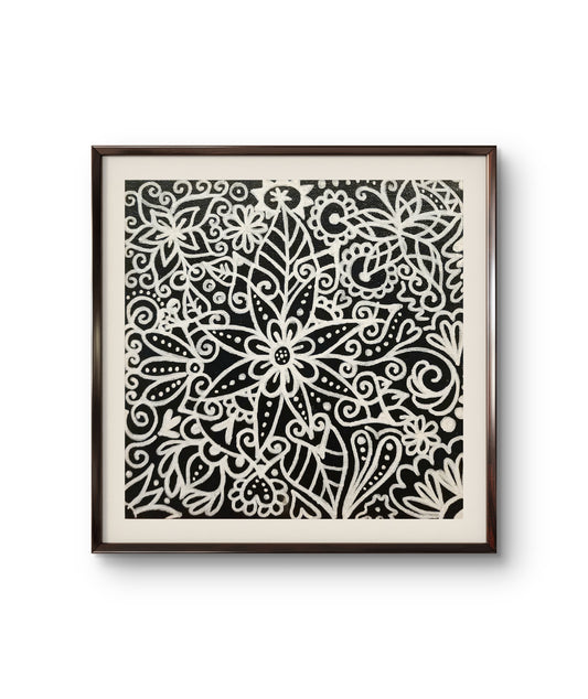 "White Floral" #1 Original Painting